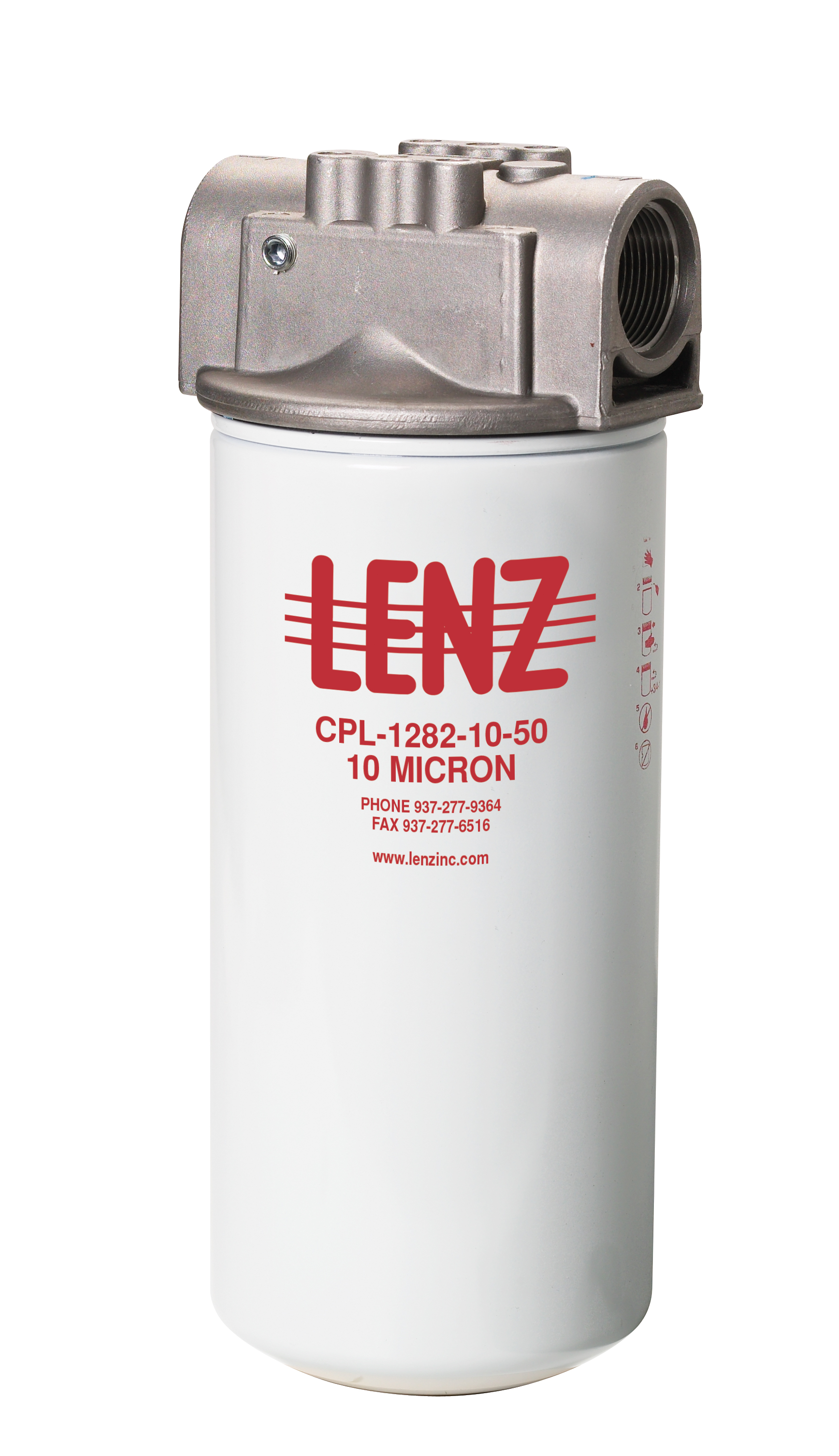 GENUINE LENZ CP-1282-25-50 25 MICRON OIL FILTER 